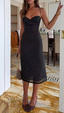 Bianca Polka Dot Midi Dress - Fashion Pov