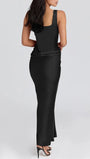 Bianca Ruched Backless Maxi Dress - Fashion Pov