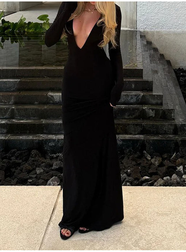 Blair Long Sleeve Maxi Dress - Fashion Pov