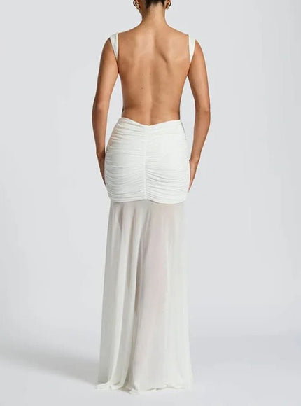 Blake Pleated Maxi Dress - Fashion Pov