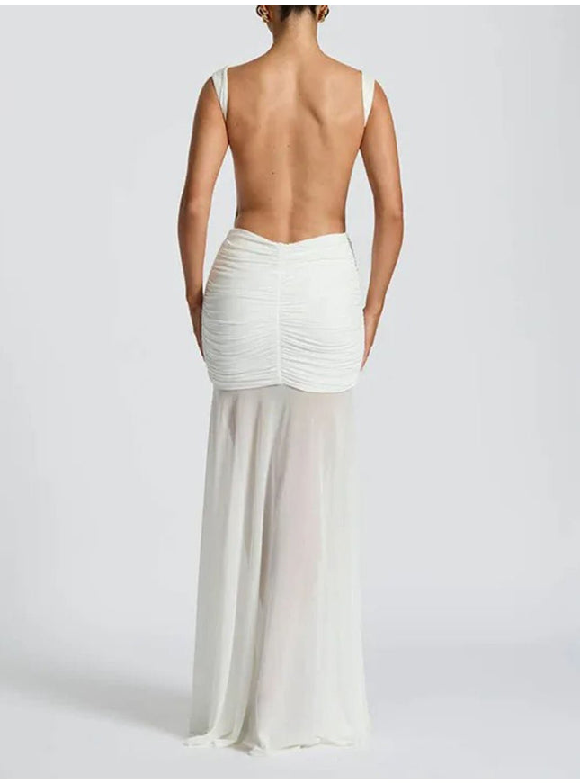 Blake Pleated Maxi Dress - Fashion Pov