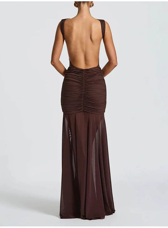 Blake Pleated Maxi Dress - Fashion Pov