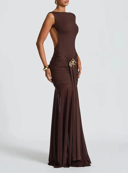 Blake Pleated Maxi Dress - Fashion Pov