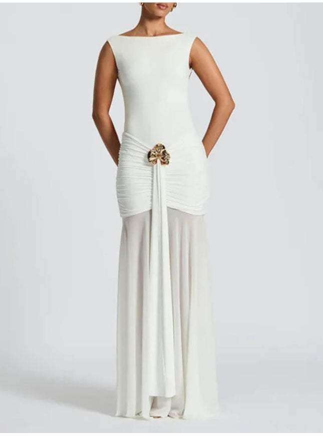 Blake Pleated Maxi Dress - Fashion Pov