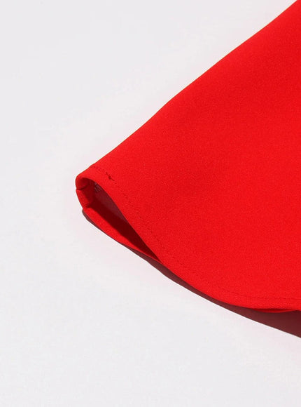 Bobbi Colorblock Appliques Midi Dress - Fashion Pov