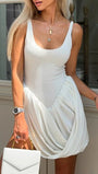 Brielle Sleeveless Split Mini Dress - Fashion Pov