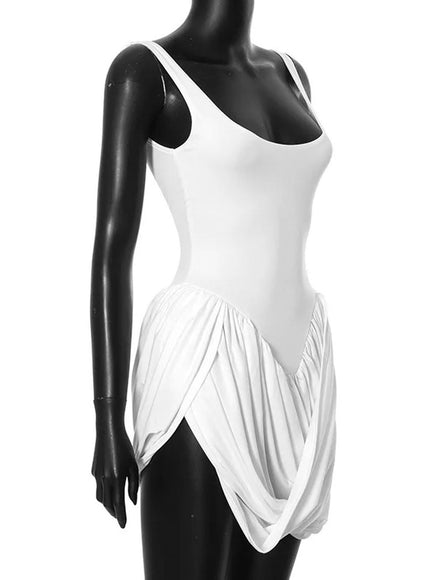 Brielle Sleeveless Split Mini Dress - Fashion Pov
