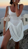 Brielle Sleeveless Split Mini Dress - Fashion Pov