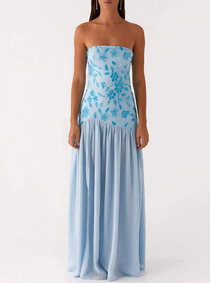 Brooke Backless Maxi Dress - Fashion Pov