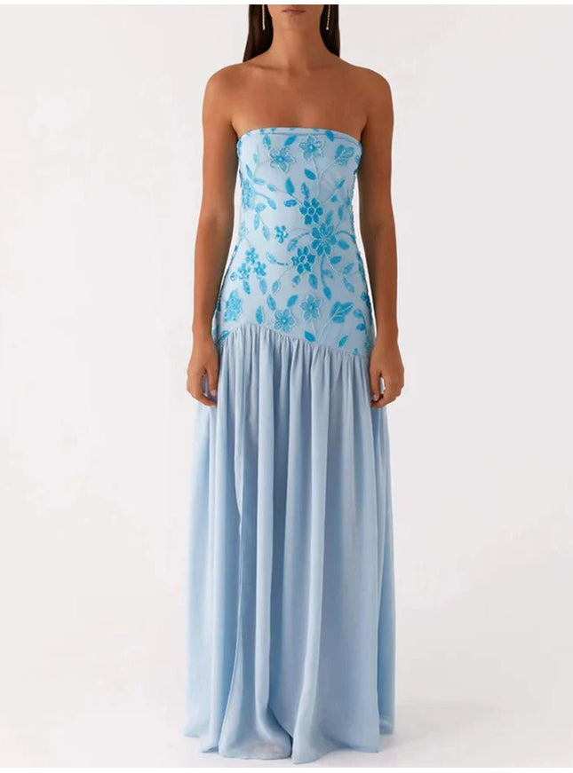 Brooke Backless Maxi Dress - Fashion Pov