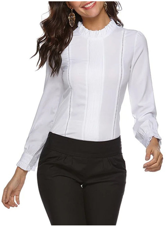 Brooke Long Sleeve Bodysuit Shirt - Fashion Pov