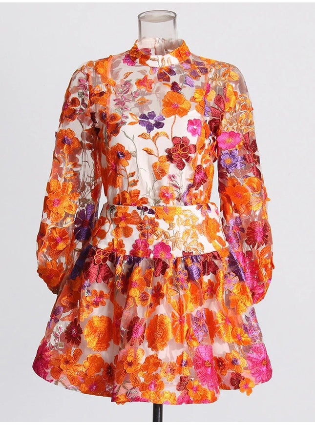 Bryce Long Sleeve Top & Skirt Set - Fashion Pov