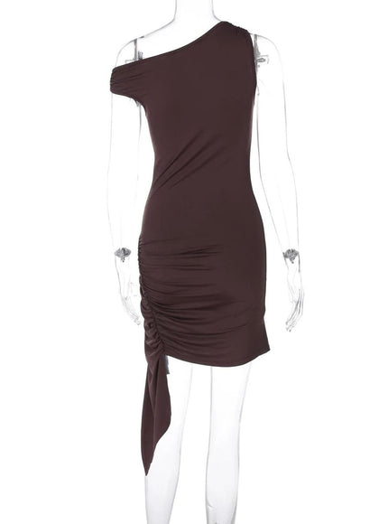 Brynlee Diagonal Mini Dress - Fashion Pov