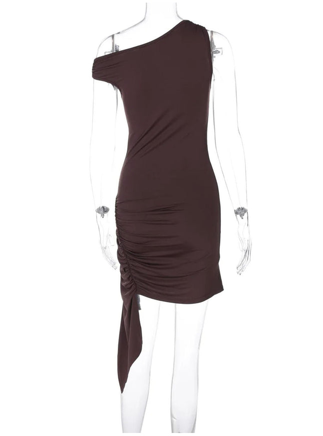 Brynlee Diagonal Mini Dress - Fashion Pov