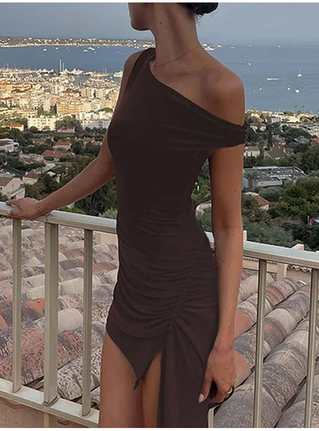 Brynlee Diagonal Mini Dress - Fashion Pov