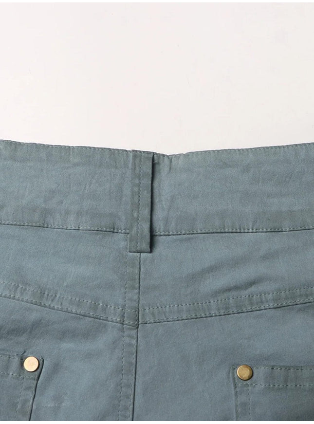 Caitlyn Streetwear Belt Flare Pant - Fashion Pov
