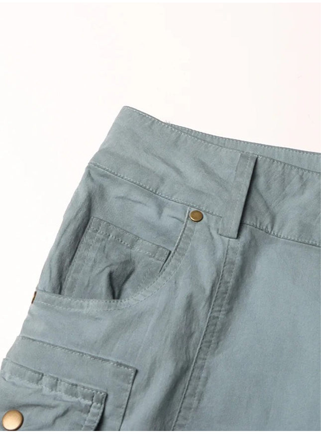 Caitlyn Streetwear Belt Flare Pant - Fashion Pov