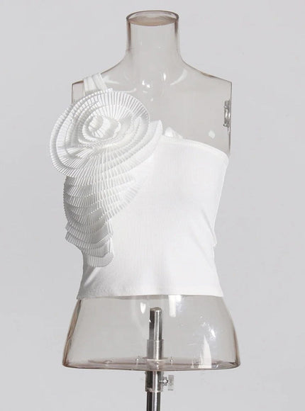 Camila Applique Sleveless Tank Top - Fashion Pov