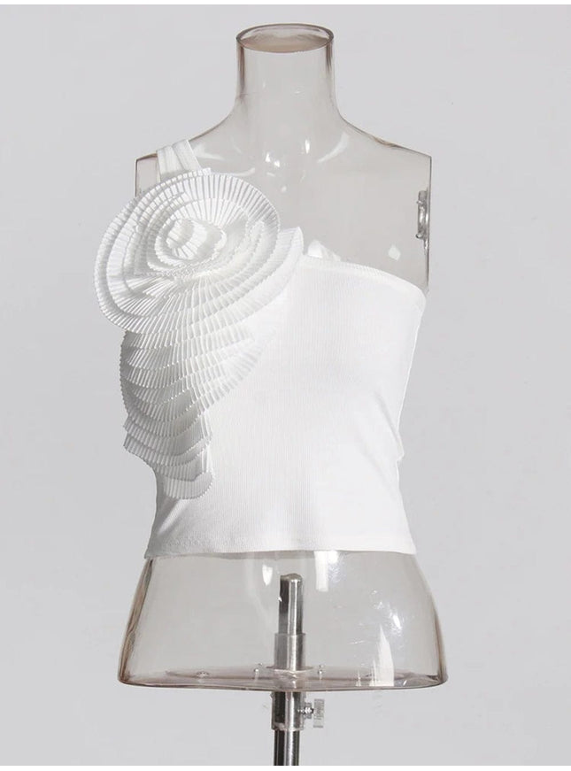 Camila Applique Sleveless Tank Top - Fashion Pov
