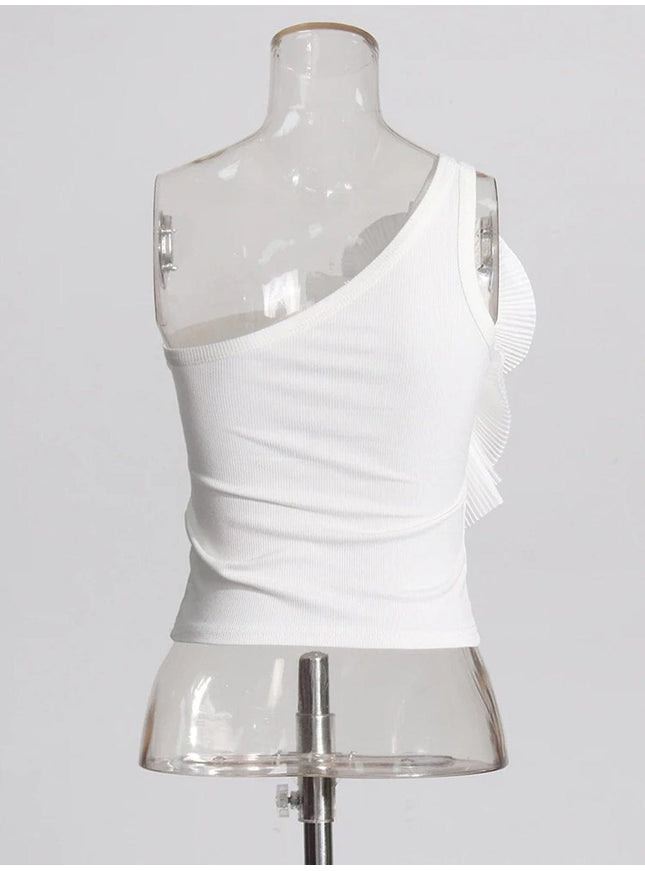 Camila Applique Sleveless Tank Top - Fashion Pov