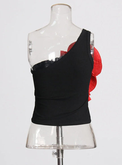 Camila Applique Sleveless Tank Top - Fashion Pov