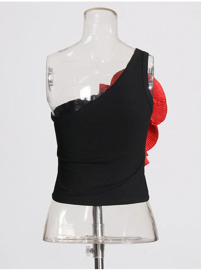 Camila Applique Sleveless Tank Top - Fashion Pov