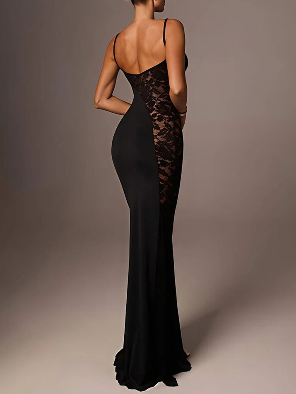 Camila Lace Spaghetti Maxi Dress - Fashion Pov