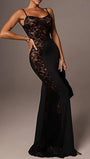 Camila Lace Spaghetti Maxi Dress - Fashion Pov