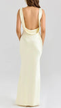 Camilla Satin Cowl Maxi Dress - Fashion Pov
