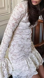 Camille Lace Keyhole Mini Dress - Fashion Pov