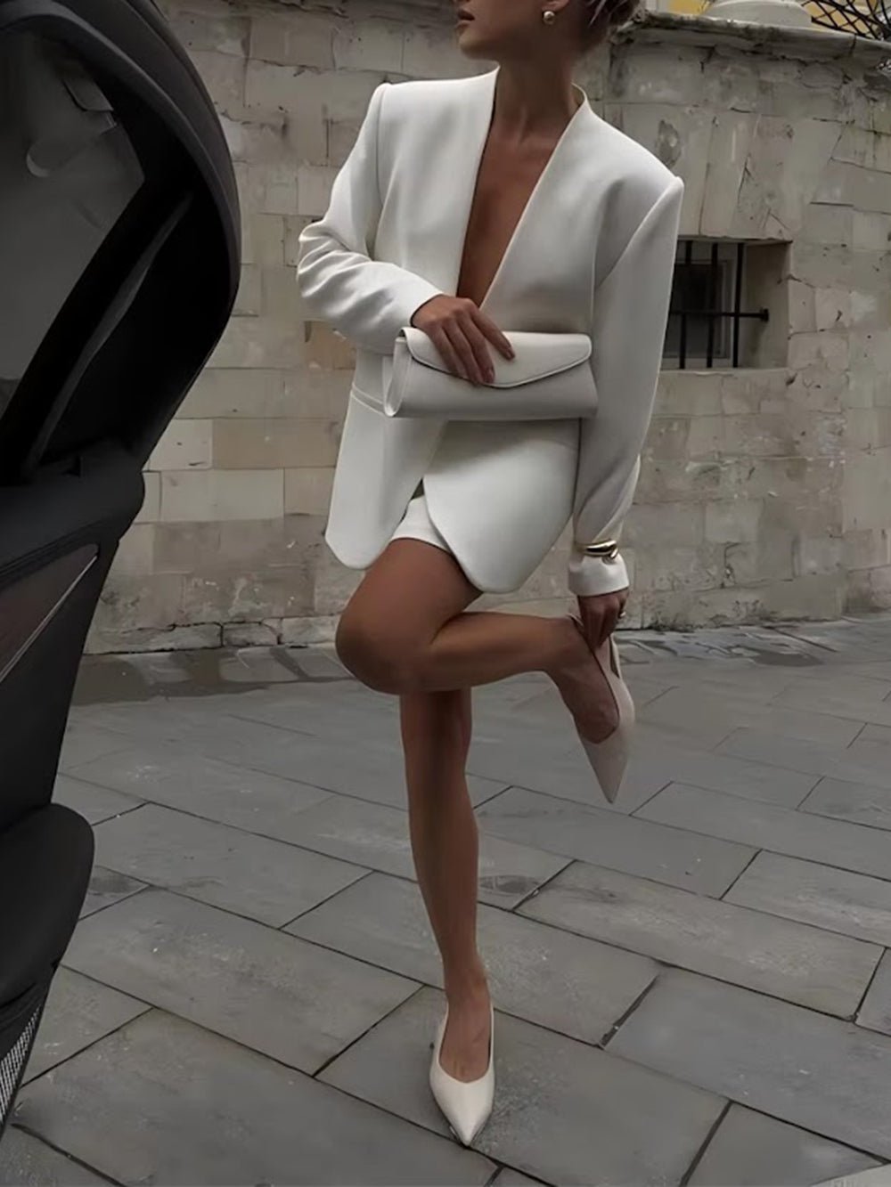 Camille Single Button Tailored Blazer - Fashion Pov
