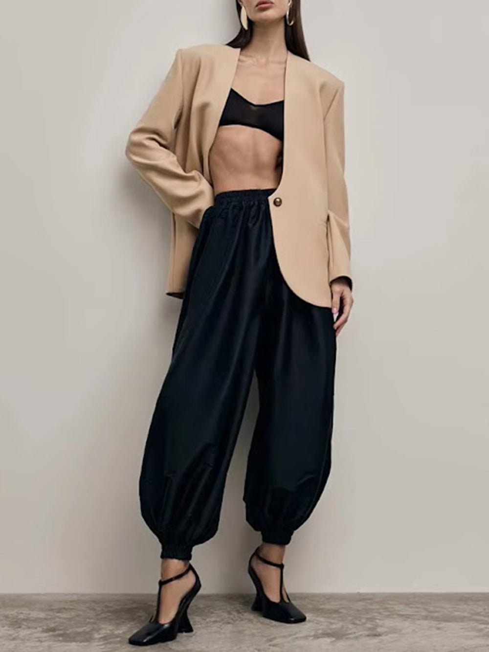 Camille Single Button Tailored Blazer - Fashion Pov