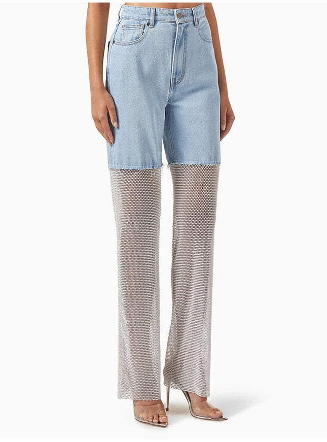 Carla Denim Diamond Jeans Pant - Fashion Pov