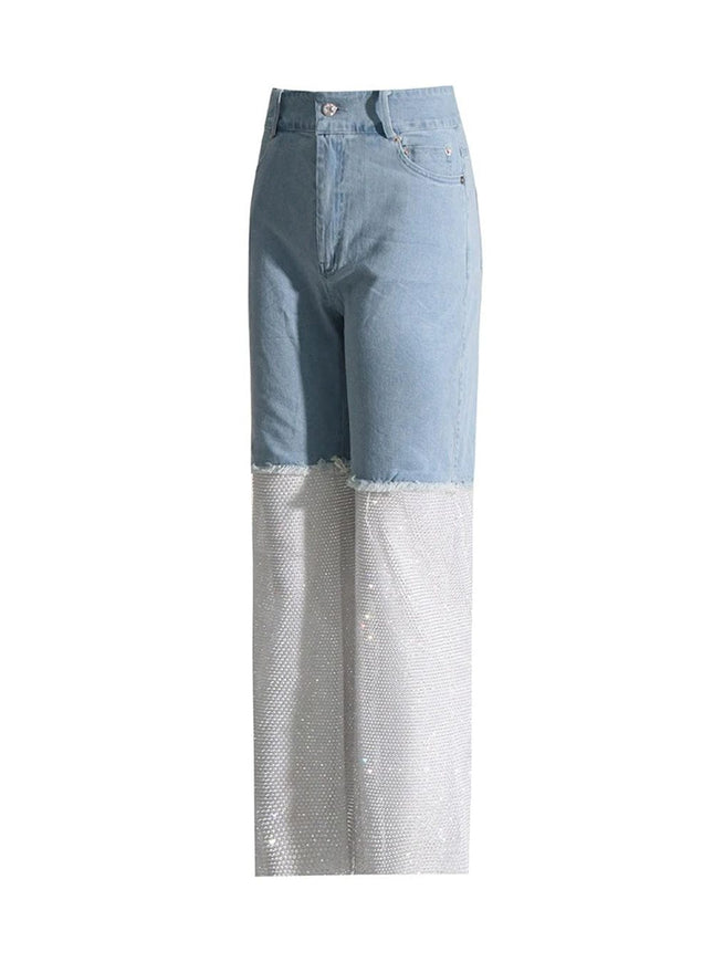 Carla Denim Diamond Jeans Pant - Fashion Pov