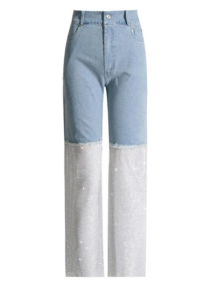 Carla Denim Diamond Jeans Pant - Fashion Pov