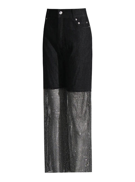 Carla Denim Diamond Jeans Pant - Fashion Pov