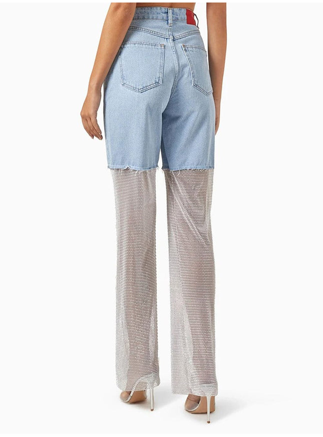 Carla Denim Diamond Jeans Pant - Fashion Pov