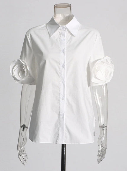 Carley Appliques Shirt - Fashion Pov