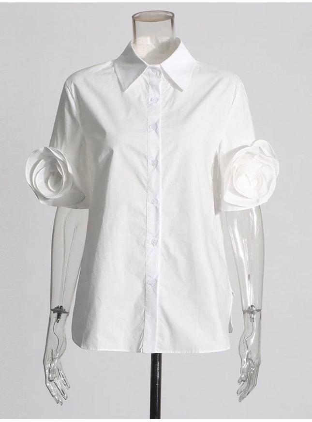 Carley Appliques Shirt - Fashion Pov