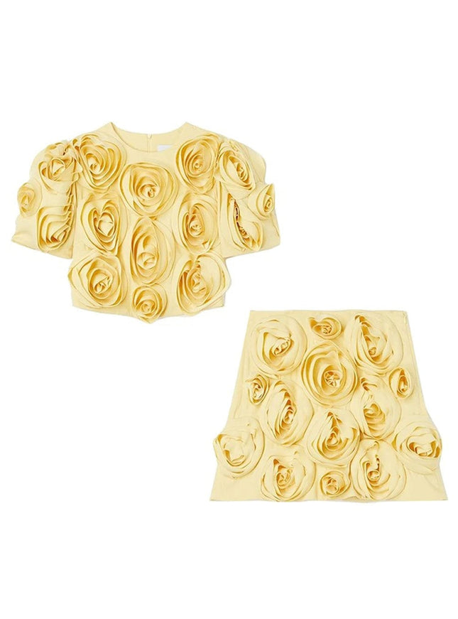 Carli Appliques Top & Skirt Set - Fashion Pov