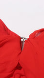 Cayce Folds Backless Mini Dress - Fashion Pov