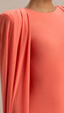 Celeste Cape Sleeve Maxi Gown - Fashion Pov