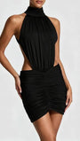 Celeste Cutout Halter Mini Dress - Fashion Pov