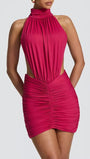 Celeste Cutout Halter Mini Dress - Fashion Pov