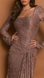 Celeste Draped Lace Maxi Dress - Fashion Pov