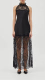 Celeste Lace Halter Maxi Dress - Fashion Pov