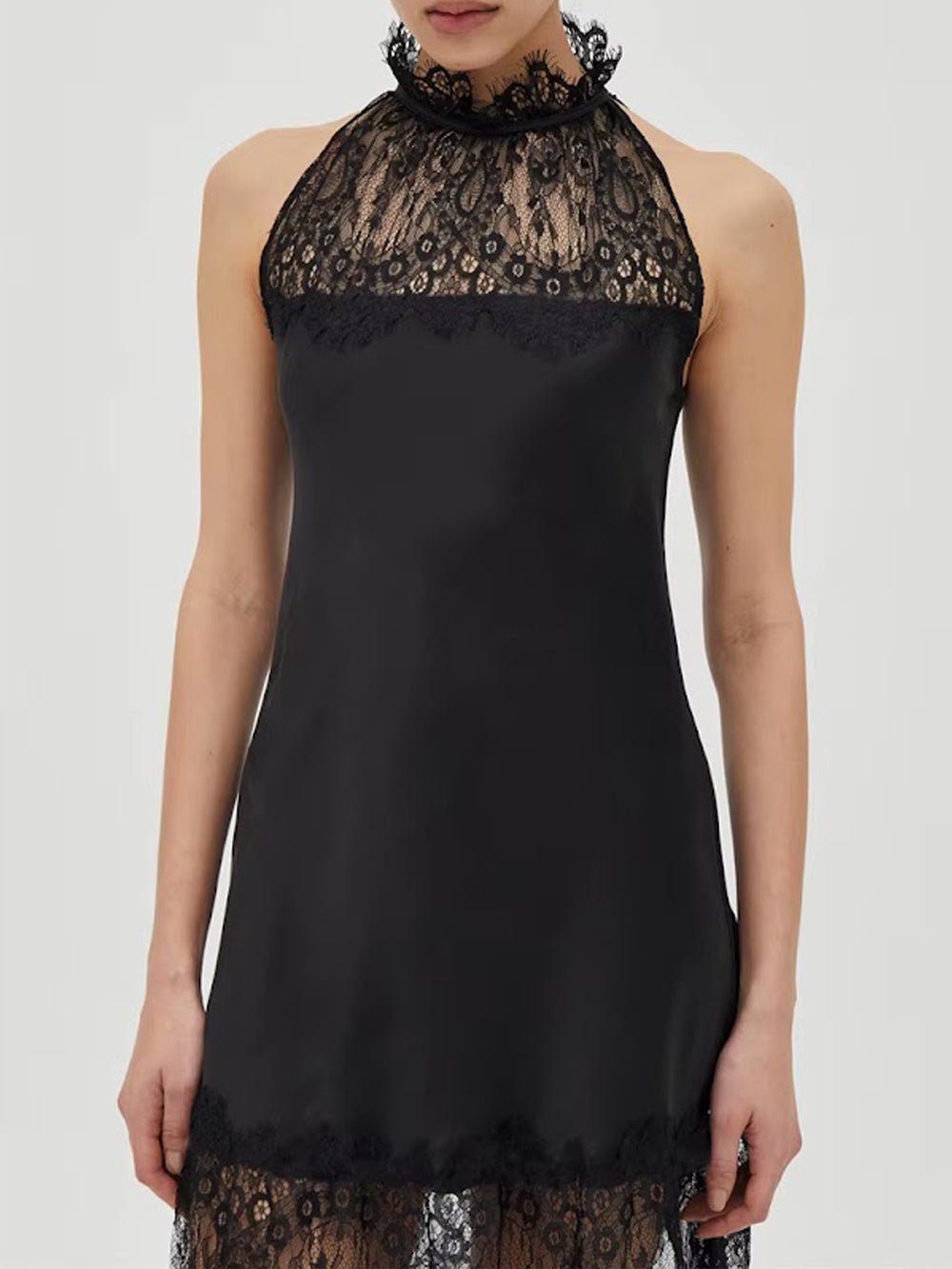 Celeste Lace Halter Maxi Dress - Fashion Pov