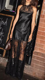 Celeste Lace Halter Maxi Dress - Fashion Pov