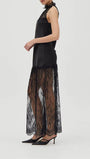 Celeste Lace Halter Maxi Dress - Fashion Pov