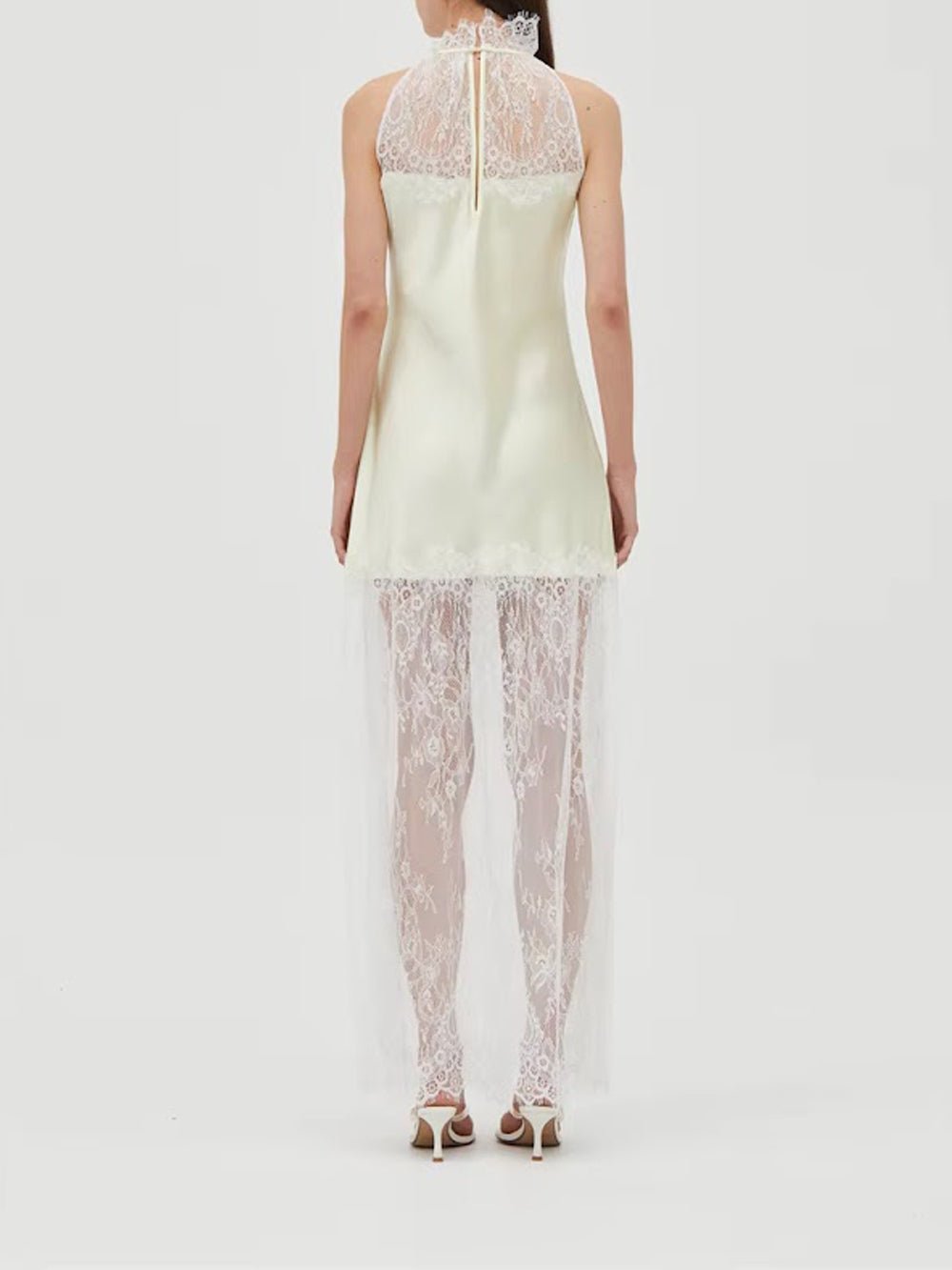 Celeste Lace Halter Maxi Dress - Fashion Pov